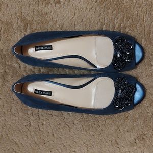 Alex Marie Dress Wedge Open Toe Sandal 9.5W